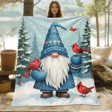 Snow Elf Flannel Blanket 100% Cotton All-Season