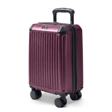 LUGG SkyRover 40cm Underseat Travel Cabin Bag 40x30x20cm, Ryanair & EasyJet Approved, ABS Hard Shell, 360 Spinner Wheels, Oxblood