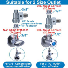 10M Refrigerator Water Kit Water Supply Pipe Tube and Fridge Connectors Kit with Quick Connect