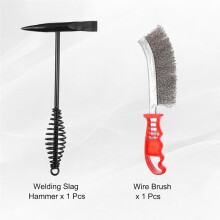 Lashamer 11,3 Inch Slaghamer met Spiraalveergreep 9,8 Inch Lasstaaldraadborstel