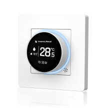 TuyaZigBee Knob Thermostat Star Ring Series Temperature Controller Water Boiler Electric Heating with Alexa Wihte