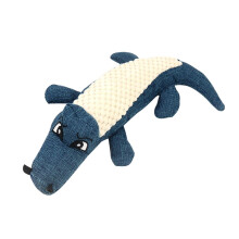 Linen Dog Chew Toy with Squeaker for Interactive Play