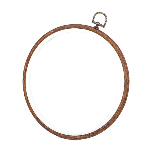 8.3 inch round bamboo-style embroidery hoop