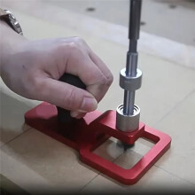 19mm Desktop Vertical Punch Spherical Handle Guide Hinge Hole Drilling Guide Woodworking Tool Opener Locator