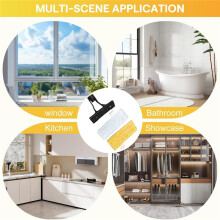 Window Cleaning Spray Bottle Nylon Sticker and Mop Pad for WV1 WV2 WV5 WV7 Window Cleaning Machine Attachment