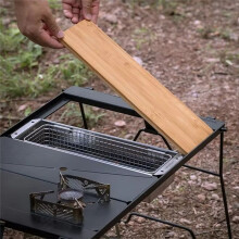 Bamboo Board BBQ Portable Bbq Accessories Outdoor Camping Natural Bamboo Half-Unit Table Top