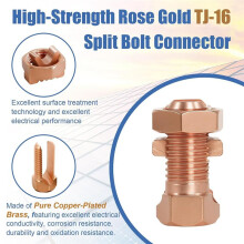 20PCS Split Bolt Connectors TJ-16,Copper Grounding Clamps Suitable for 6AWG/7AWG/8AWG Bare Wire Ground Bonding,Wire Lugs