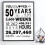 Black and White Birthday Poster 50th Anniversary 1