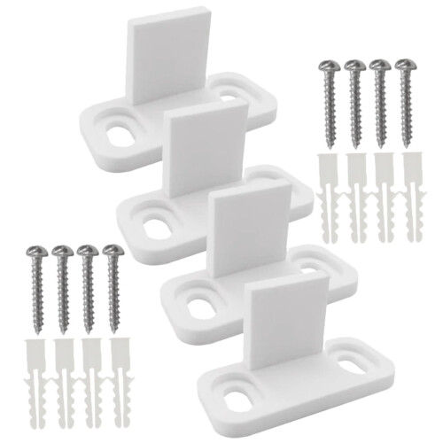 Barn Door Guide Floor Plastic 4 Sets 2