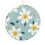 Ceramic Christmas Tree Ornament Daisy Wildflower Blue White 1