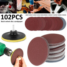 Willstar Sanding Discs 125mm 102PCS 80-3000 Grit