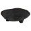 Ceramic Jewelry Tray with Unique Three Legged Artistic Design Multifunctional Oval Desktop Accessory Tray Black 1