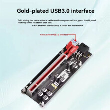 PCIE Riser Card PCI Express to X16 Extender USB 3.0 to 6 Pin Adapter for Video Card Mining