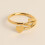 Personalized Heart Ring with Initial for Granddaughter 1