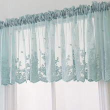 Lace Kitchen Curtains Embroidered Translucent 1 Pair