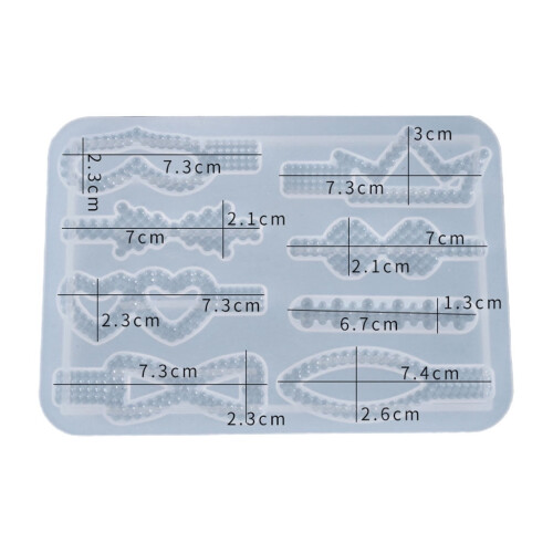 Handmade Crystal Epoxy Resin Mold for Hair Pins