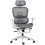 Multi-Adjustable Mesh Office Chair - Grey and White 1