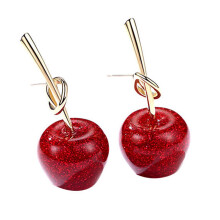 Fruit-Shaped Earrings Alloy Teen Women Accessories