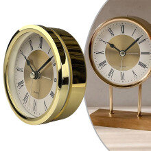 Quartz Clock Movement 89mm Gold Arabic Dial
