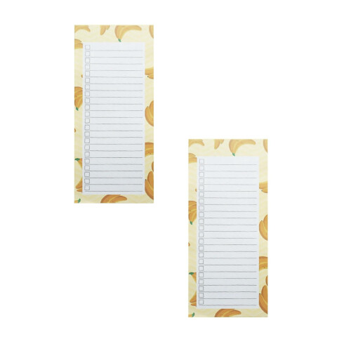 Magnetic Notepad for Fridge Fruit Design 2 Pcs