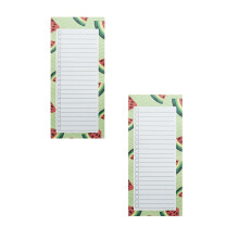 Magnetic Notepad for Fridge Fruit Design 2 Pcs