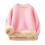 Girls Sweatshirts Solid Color Long Sleeve Pullover 1