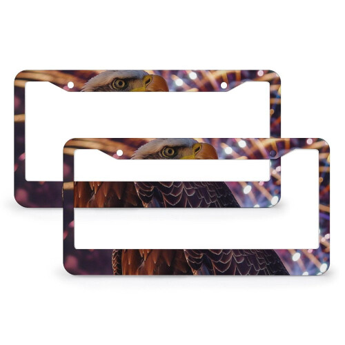 Eagle Fireworks License Plate Frames Aluminum 2-Pack
