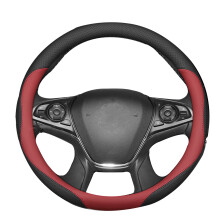 Anti-Slip Steering Wheel Cover for Buick GL8 Black Red