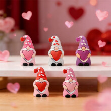 Valentine's Day Love Dwarf Ornament Pink Desktop Decoration