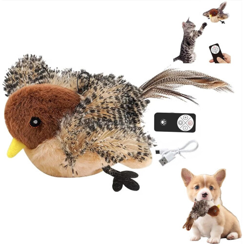 Chirp Paws Flapping Bird Toy Rechargeable Remote-Controlled
