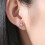 Sterling Silver Snowflake Stud Earrings Hypoallergenic 3