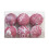 Pink Shatterproof Christmas Ball Ornaments 6 PCS 1
