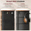 Chest of Five Fabric Drawers - Rustic Brown 7