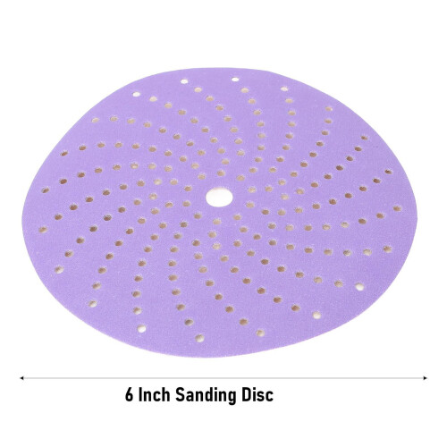 Ceramic Hook-and-Loop Sanding Discs 6-inch 120-Grit 100 Pcs 2