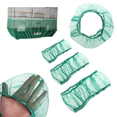 Green Mesh Bird Cage for Pets - Small, Ventilated, Easy to 1