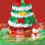 Mini Christmas Tree Toy Set with Rotating Snowman Music Box 6