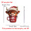 2D Acrylic Coffee Cup Christmas Ornament Animal Design 2