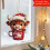2D Acrylic Coffee Cup Christmas Ornament Animal Design 3