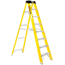 Electricians 8 Step Fibreglass Ladder 1.91M Heavy Duty Trade New