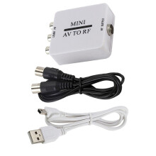 RCA/Composite to AV RF/Coaxial Converter 1 Pack