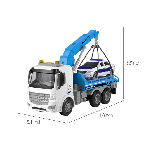 Simulation Trailer Engineering Toy Car with Sound and 1