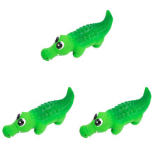 Squeaky Latex Crocodile Dog Toys 3 Pcs