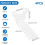 Shelf Brackets Floating Hidden Heavy Duty Steel Support 15cm White 4 Pack Set 2