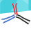 Elastic Shoelaces for Sneakers Black Red Blue 6 Pcs 3