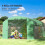 13 x 9.8ft Walk-In Polytunnel Greenhouse - Green 6