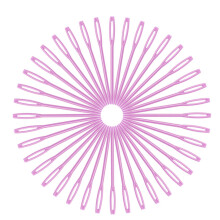 Plastic Sewing Needles 7 cm 100 pcs