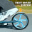 AIYAPLAY Kids Scooter, Foldable Kick Scooter w/ Adjustable Handlebar, Blue 6