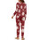 Women's Snowflake Print Pajama Set Soft 2-Piece Lounge Set 5