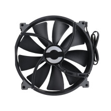 PHANTEKS PH-F200SP Zwarte Computerbehuizingventilator met Hoog Luchtvolume, 200 mm, 4-Pins PWM Stille Koelventilator, FDB Hydraulische Lagers