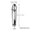 Tabuy Bathroom Handheld Shower Head Cleaner Aluminum 3